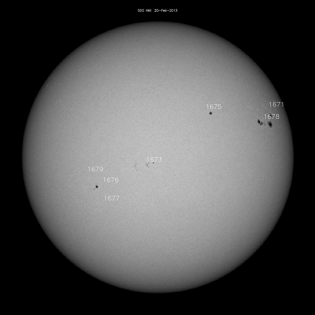 Sunspot regions