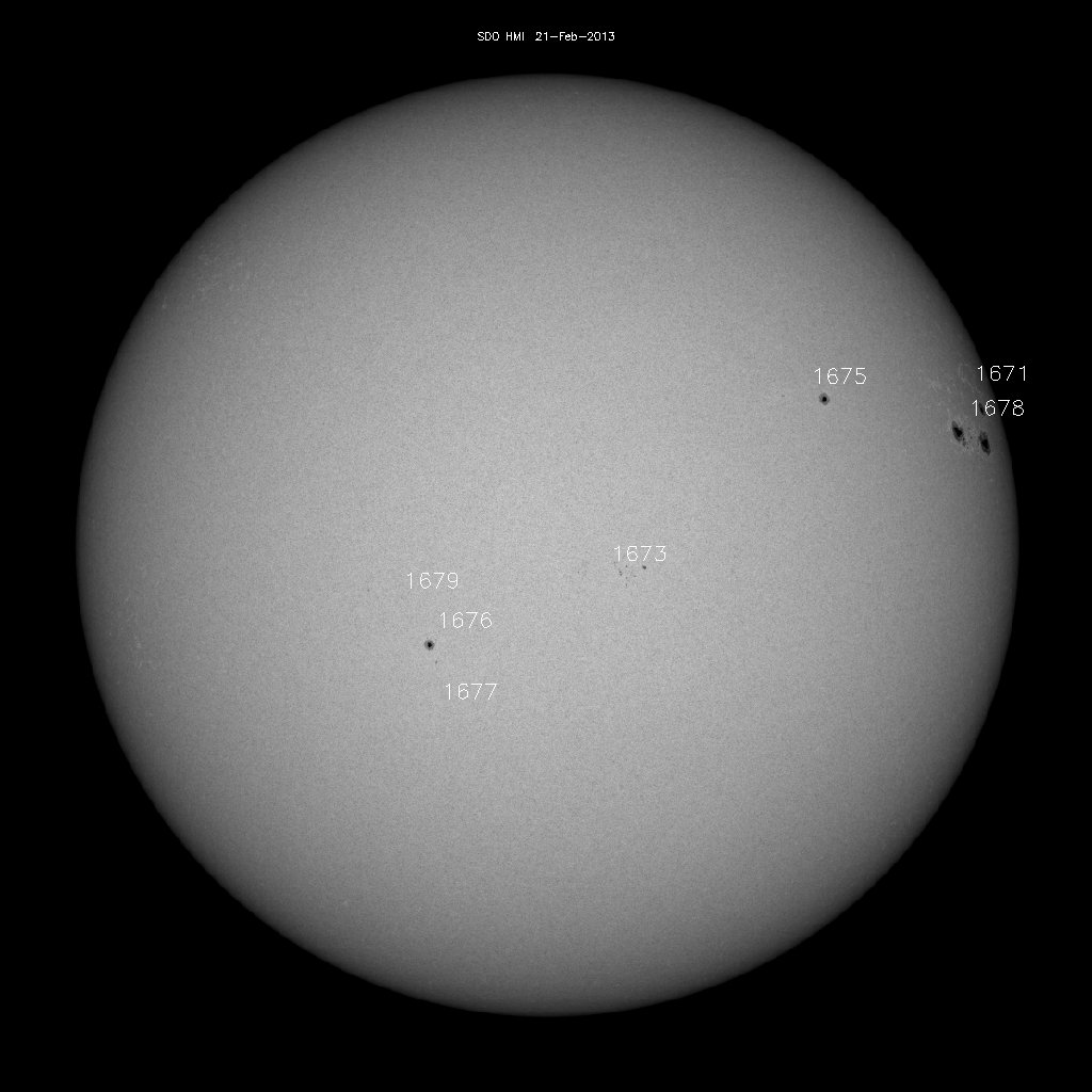 Sunspot regions