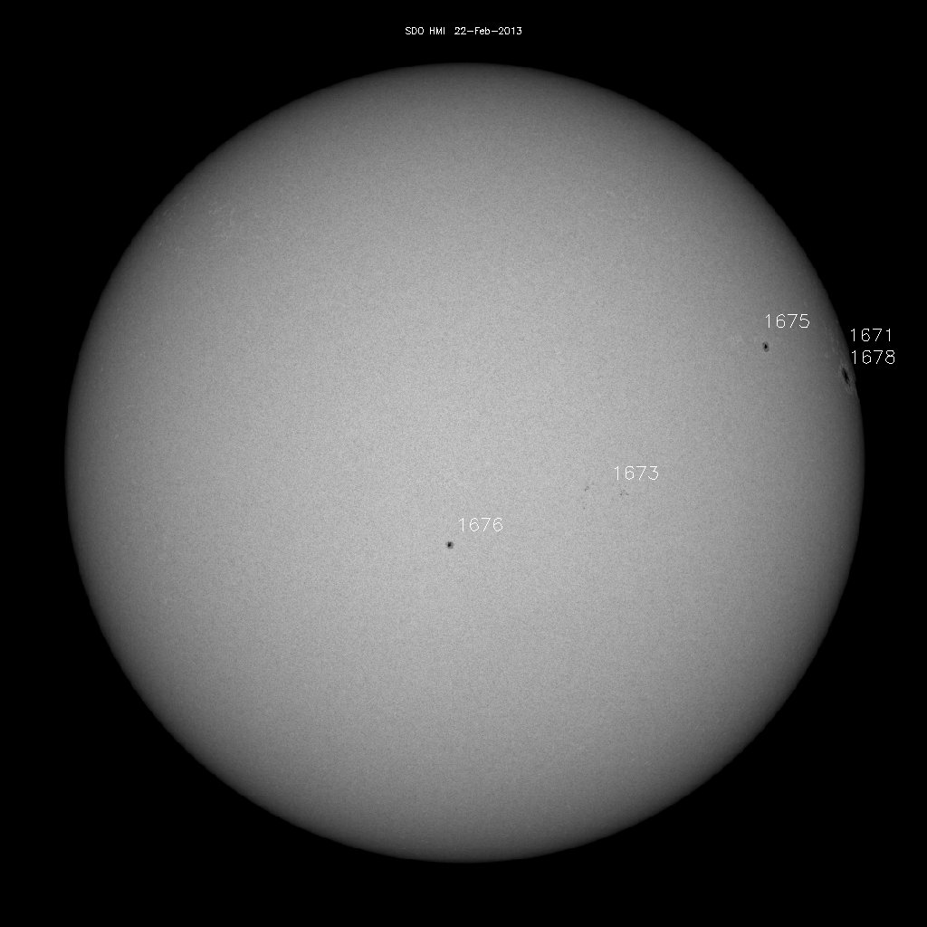 Sunspot regions