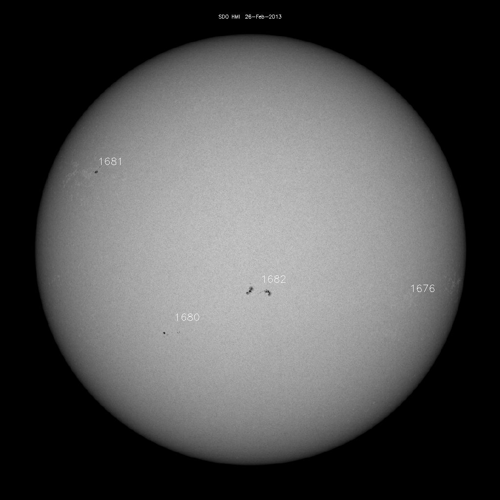 Sunspot regions