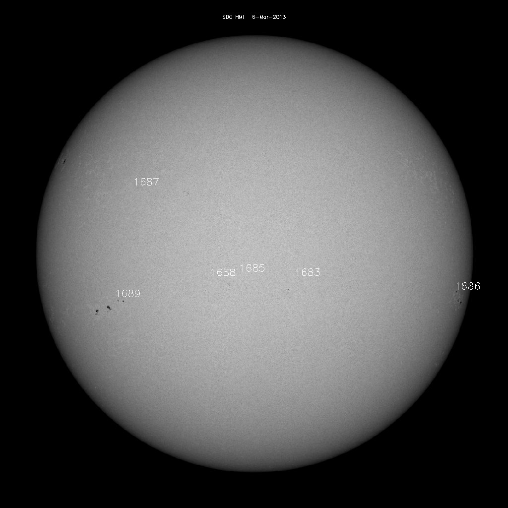 Sunspot regions