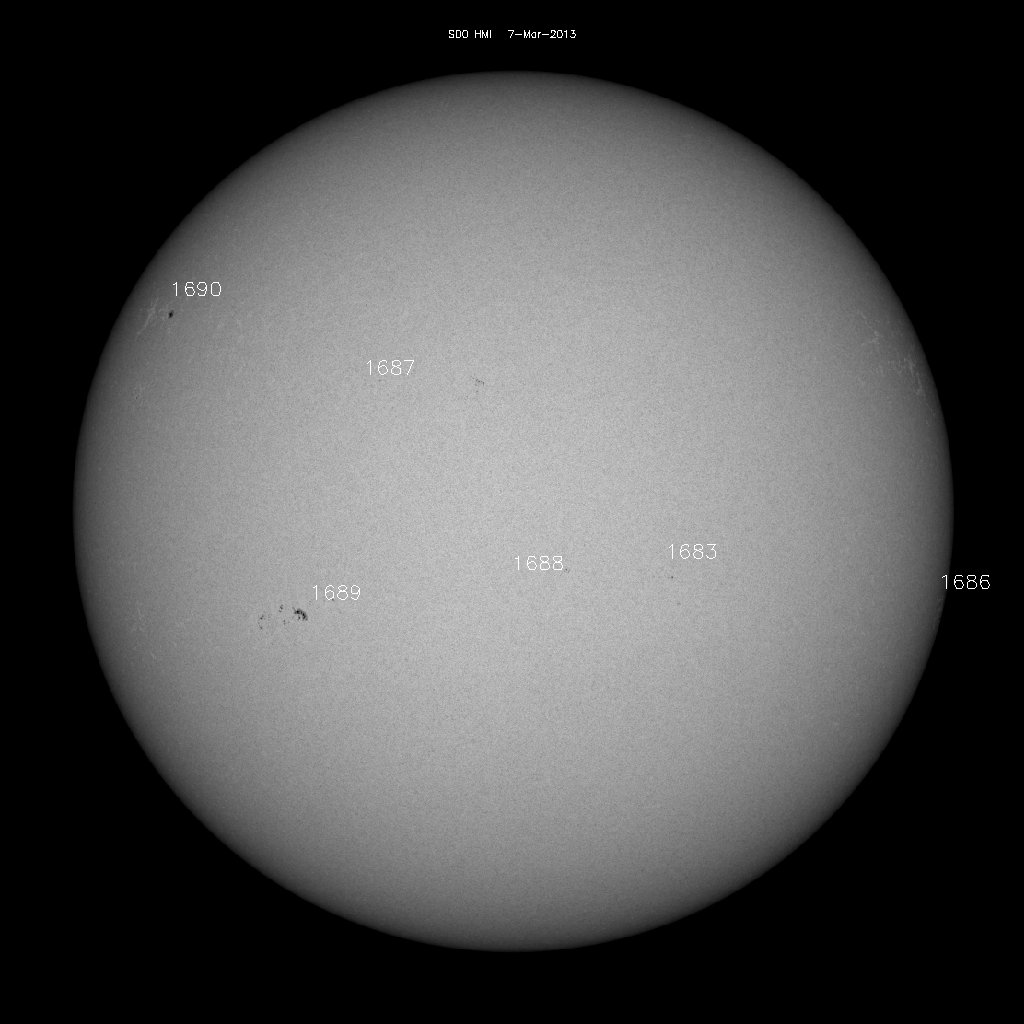 Sunspot regions