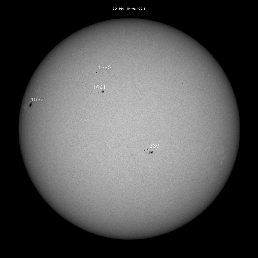 Sunspot regions