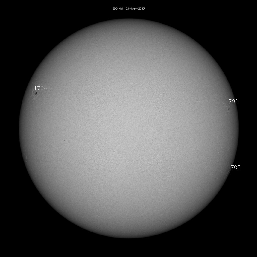 Sunspot regions