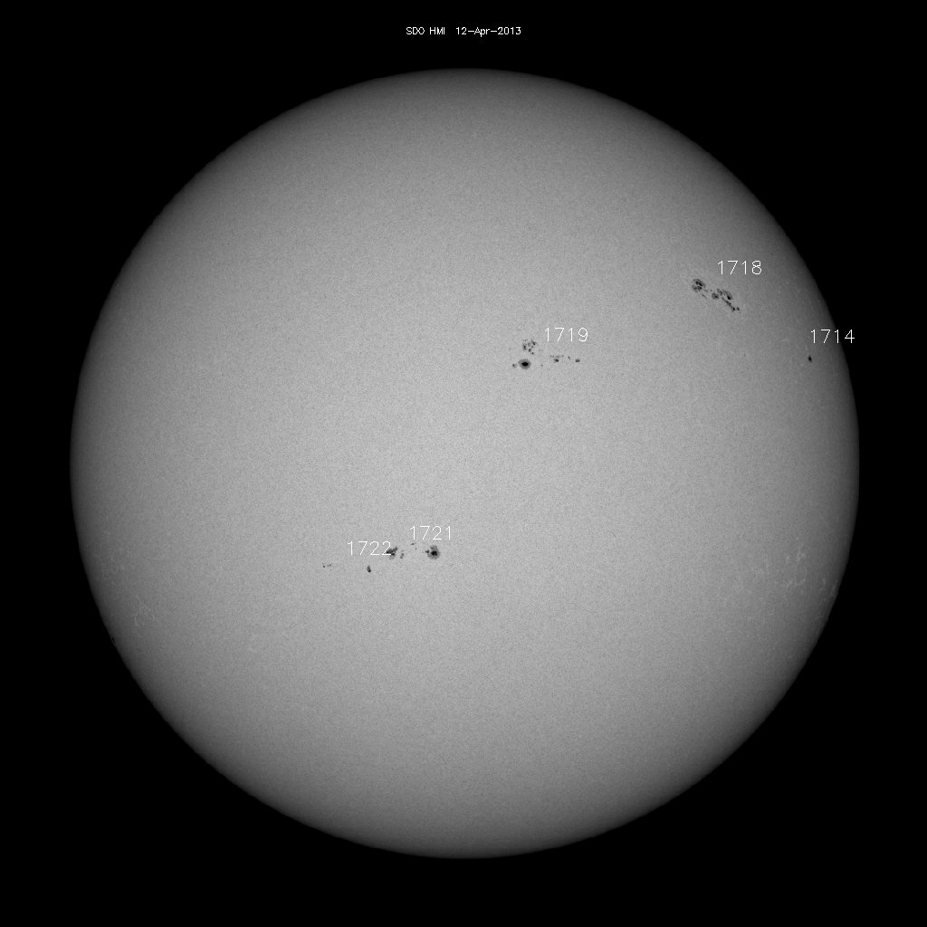 Sunspot regions