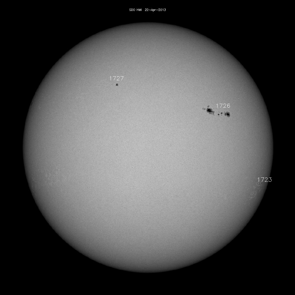 Sunspot regions