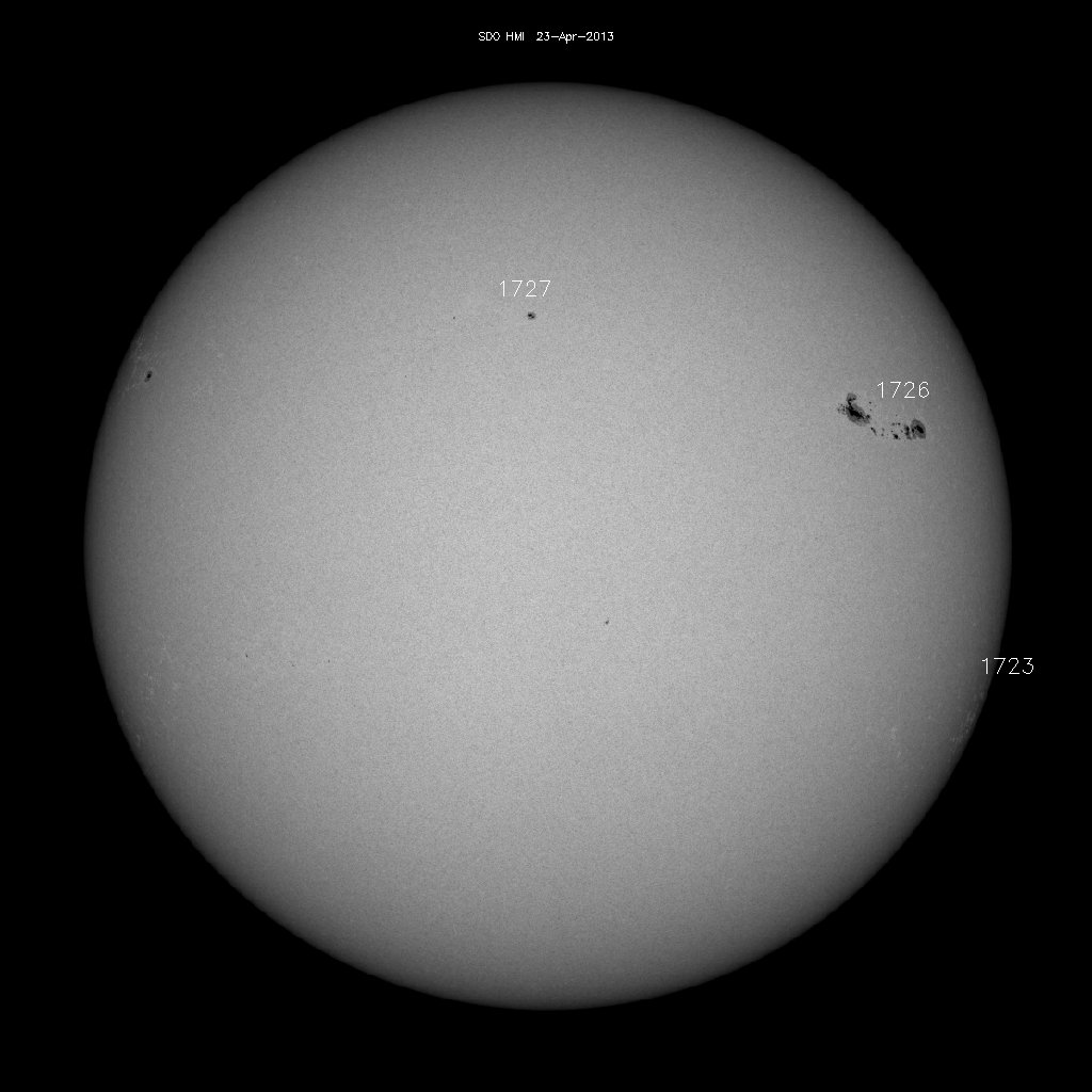 Sunspot regions