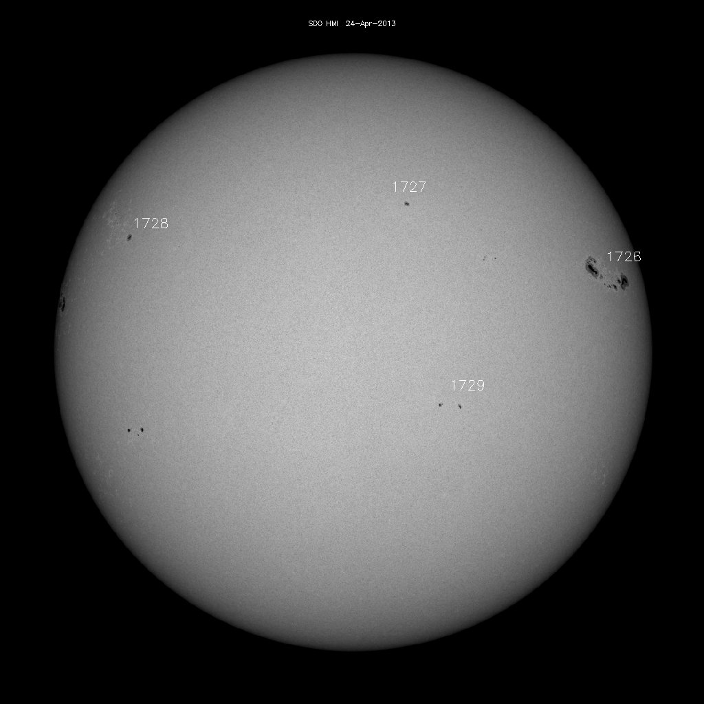 Sunspot regions