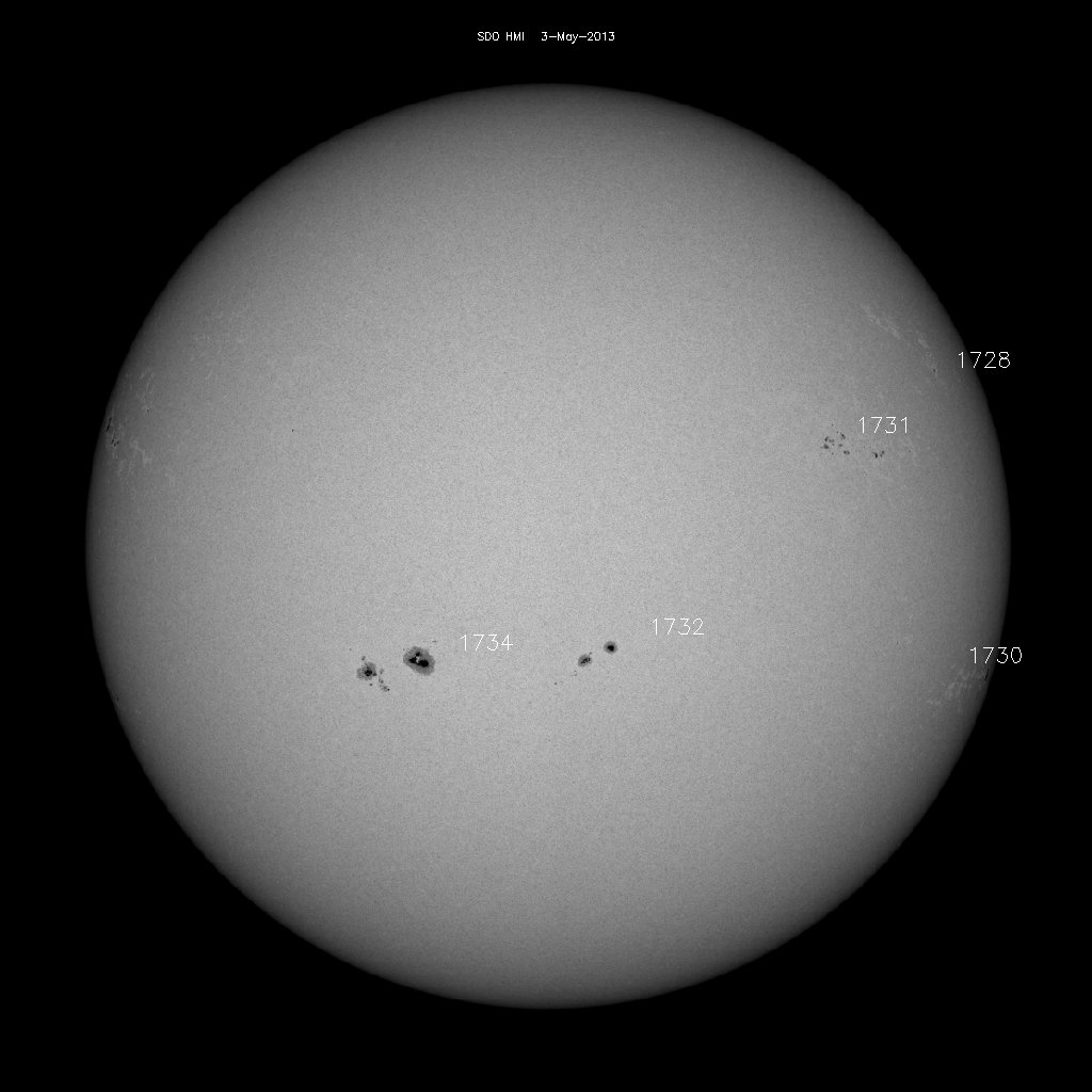 Sunspot regions