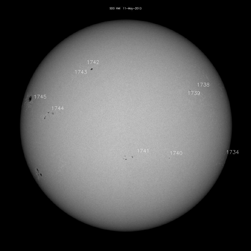 Sunspot regions