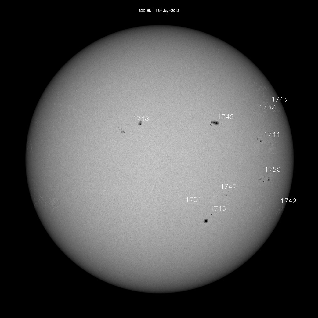 Sunspot regions