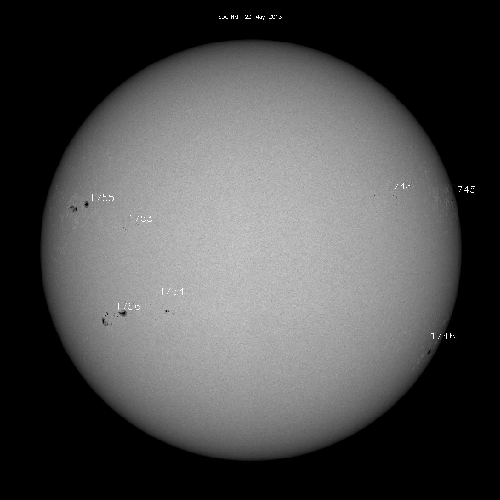 Sunspot regions