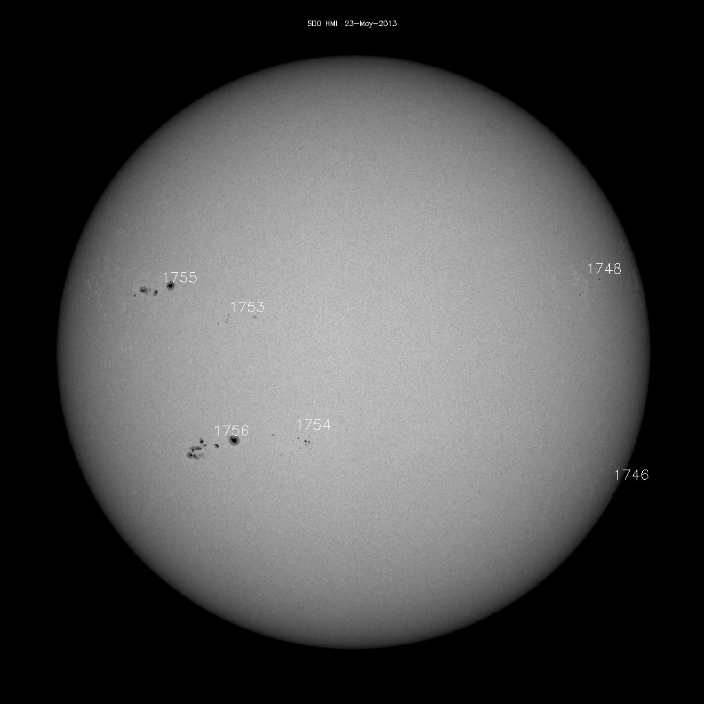 Sunspot regions