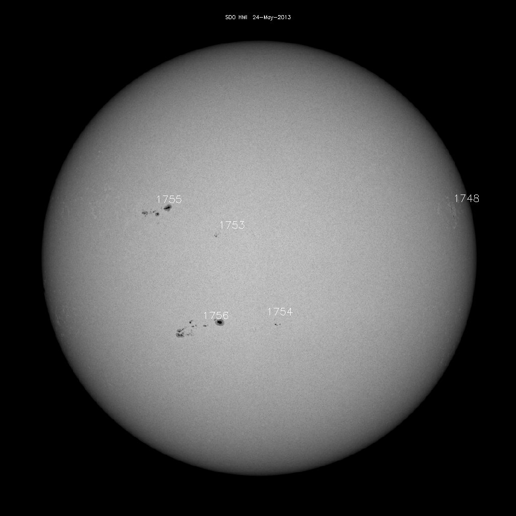 Sunspot regions