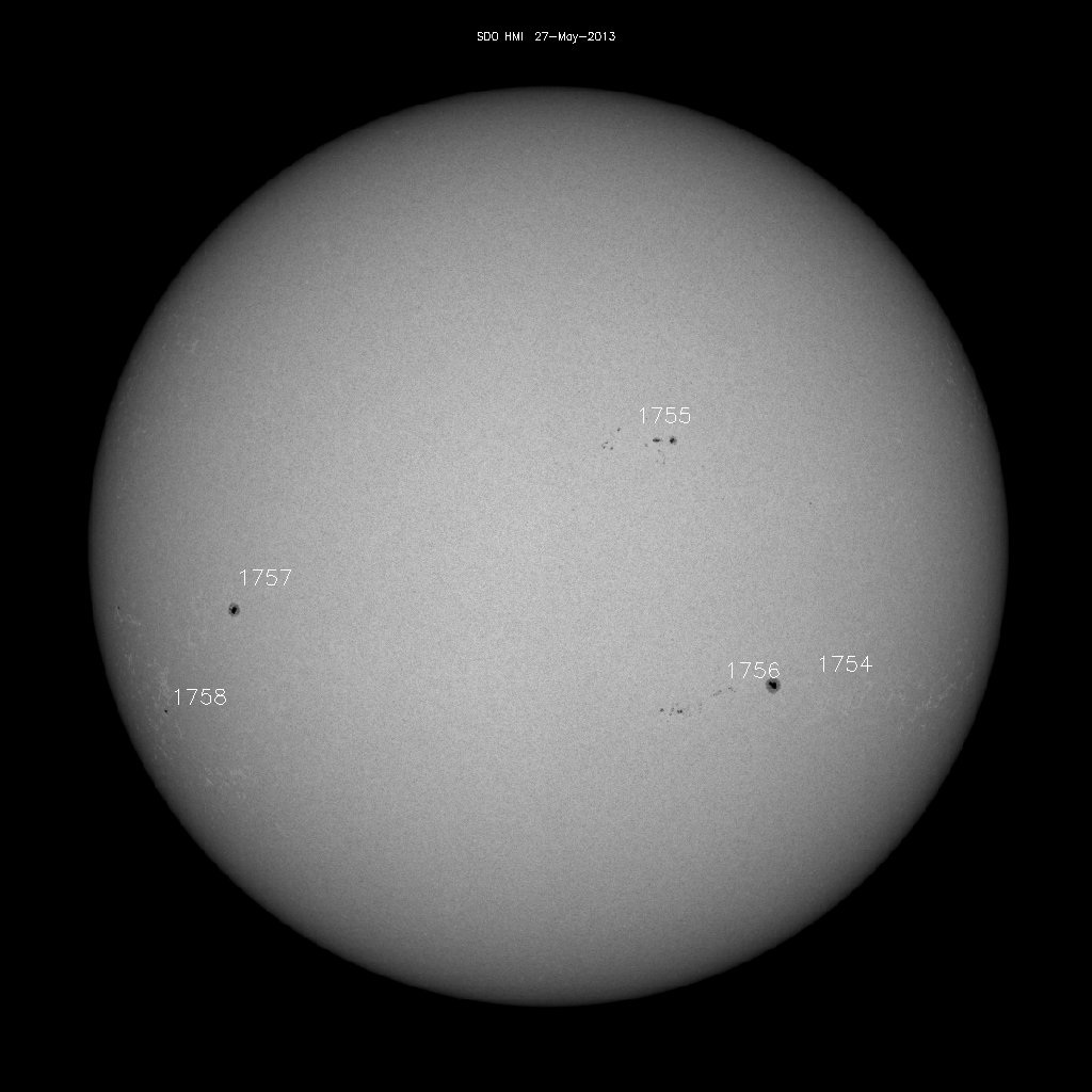 Sunspot regions