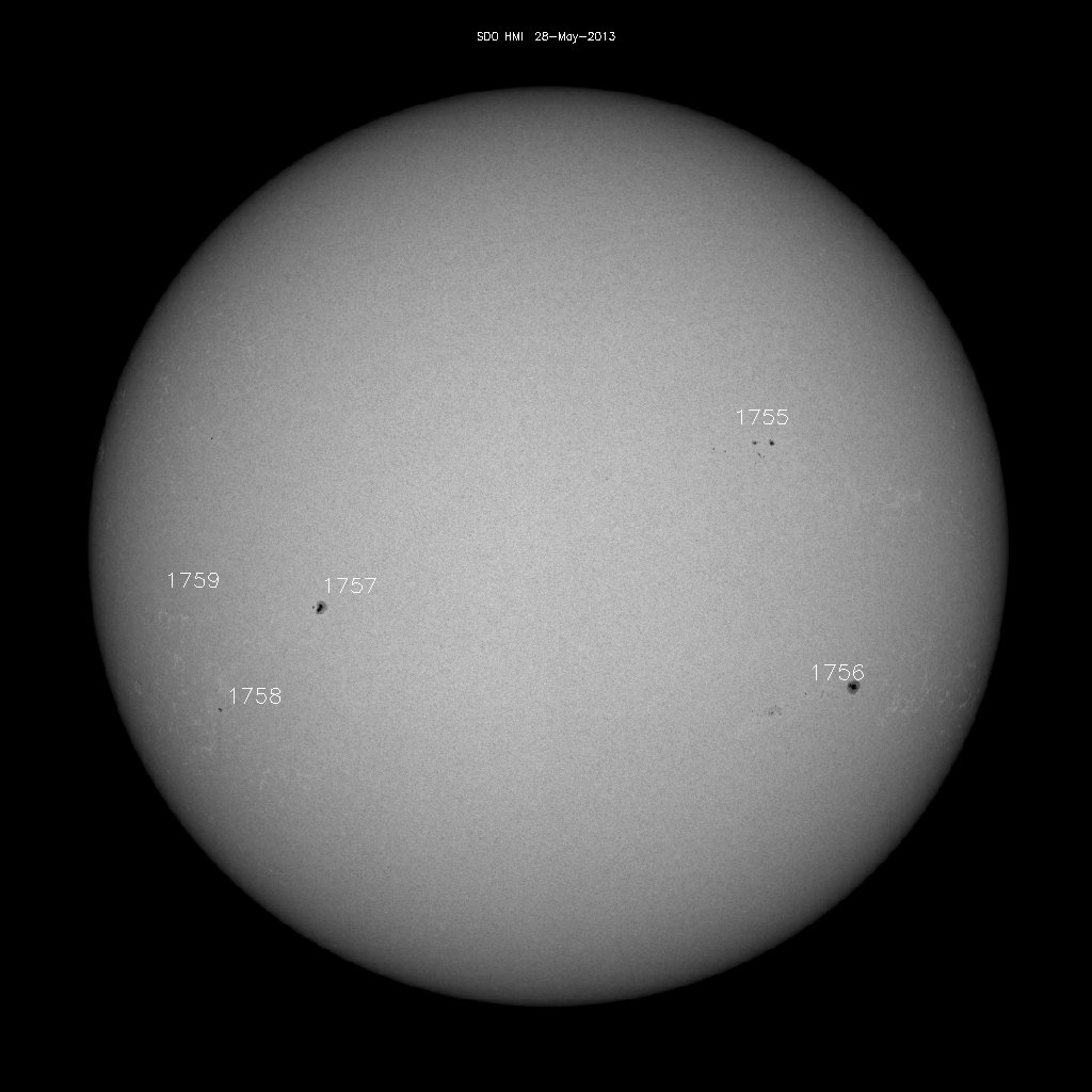 Sunspot regions