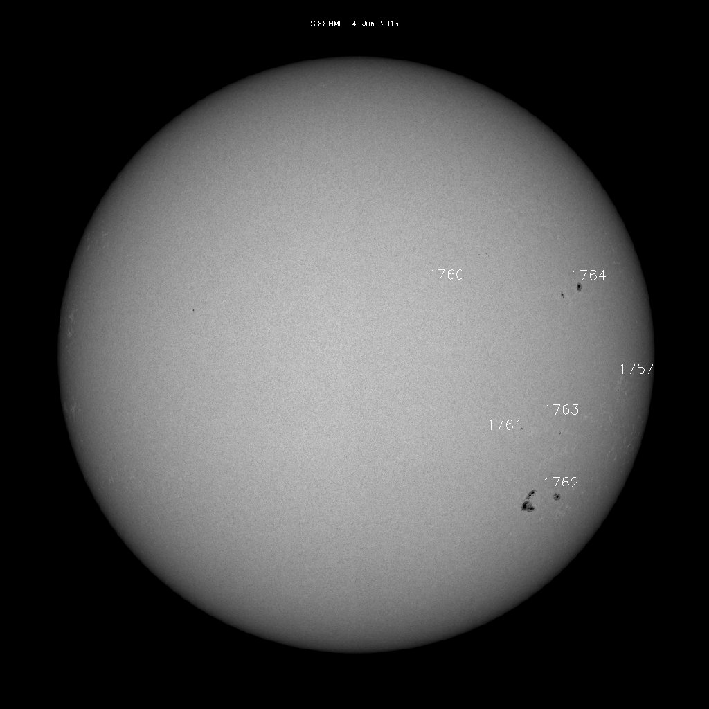 Sunspot regions