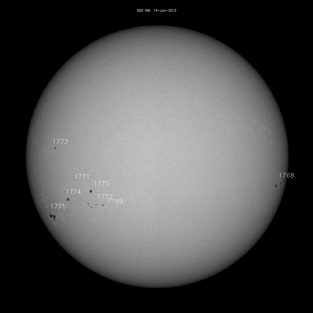 Sunspot regions