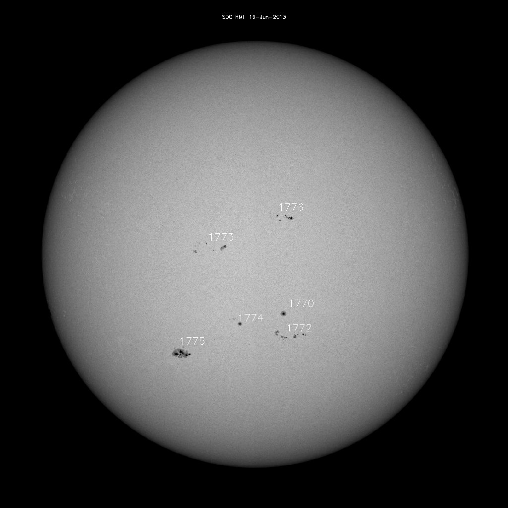 Sunspot regions