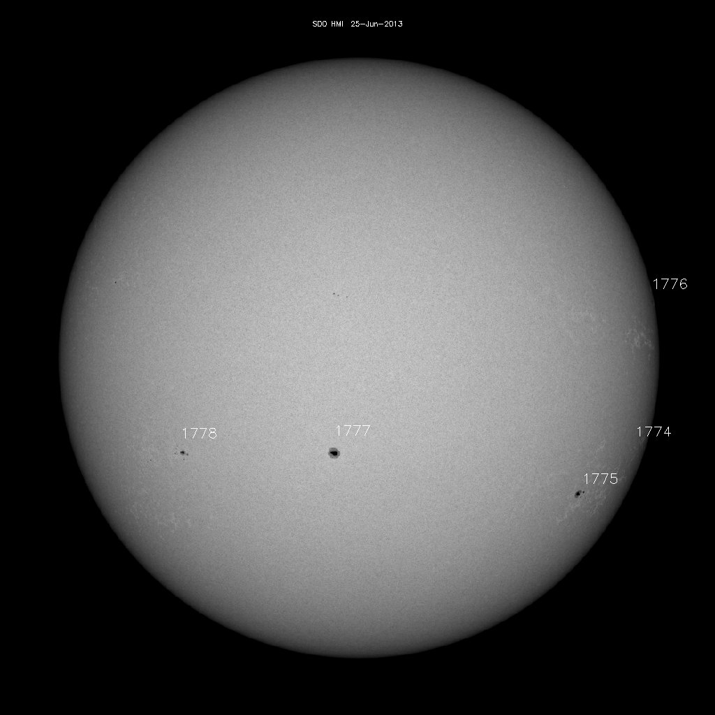 Sunspot regions