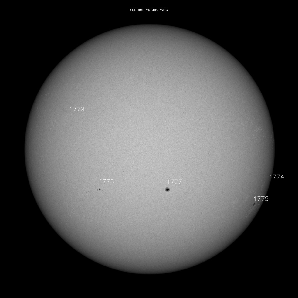 Sunspot regions