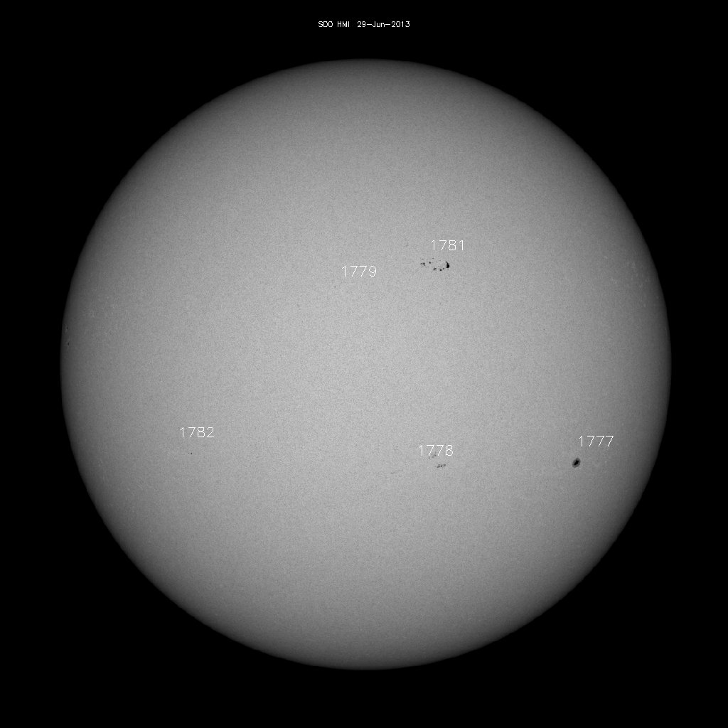 Sunspot regions