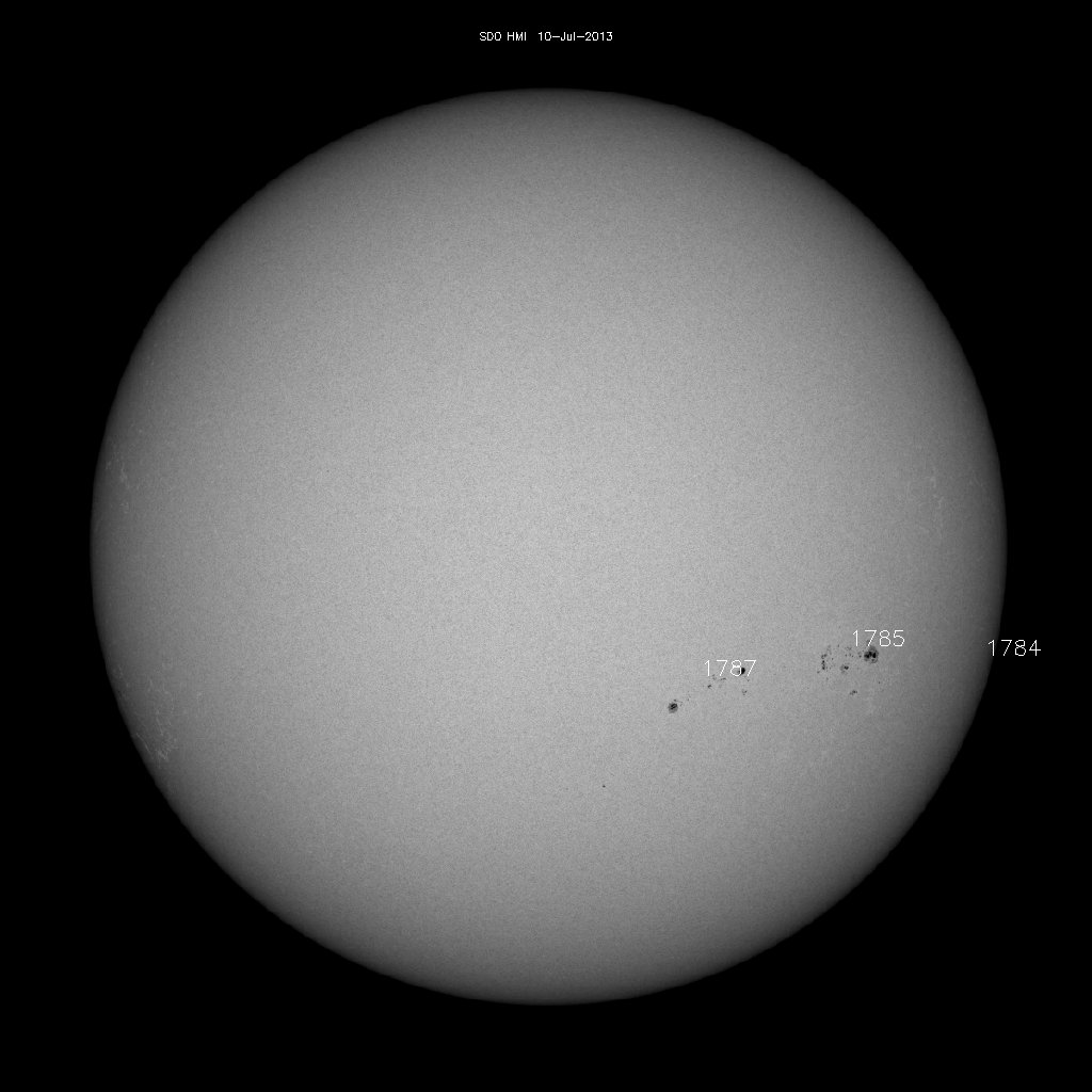 Sunspot regions