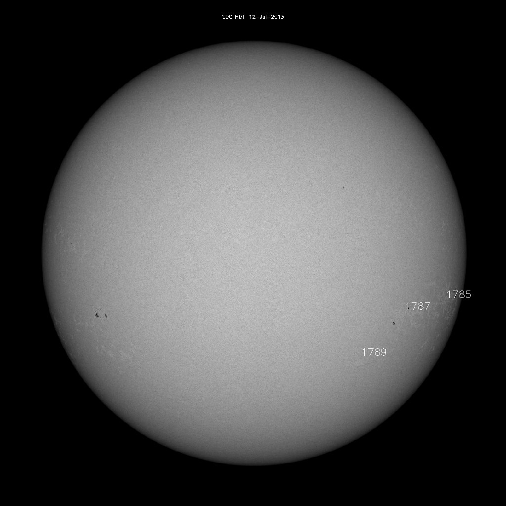 Sunspot regions