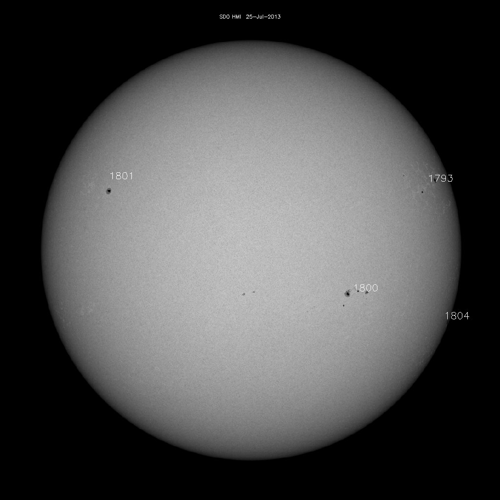 Sunspot regions