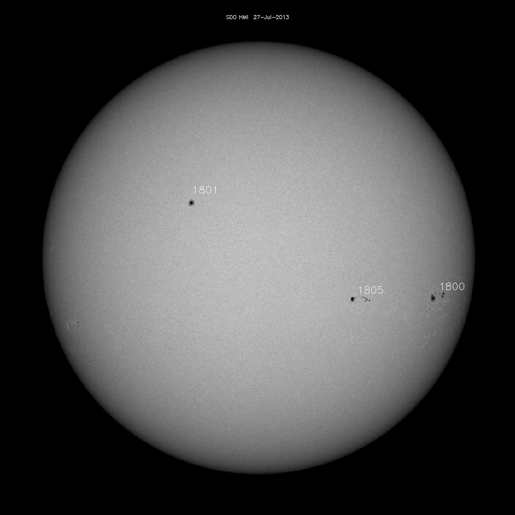 Sunspot regions