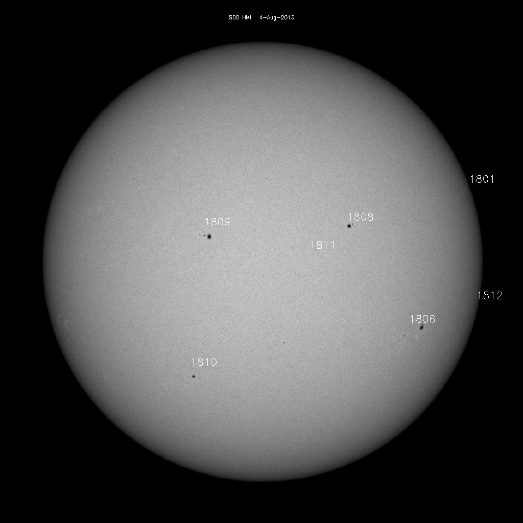 Sunspot regions