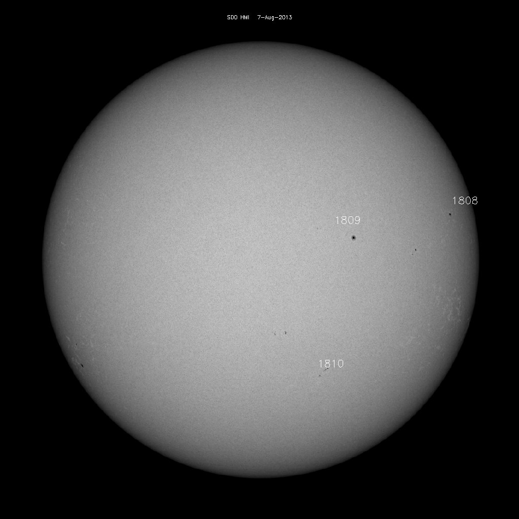 Sunspot regions