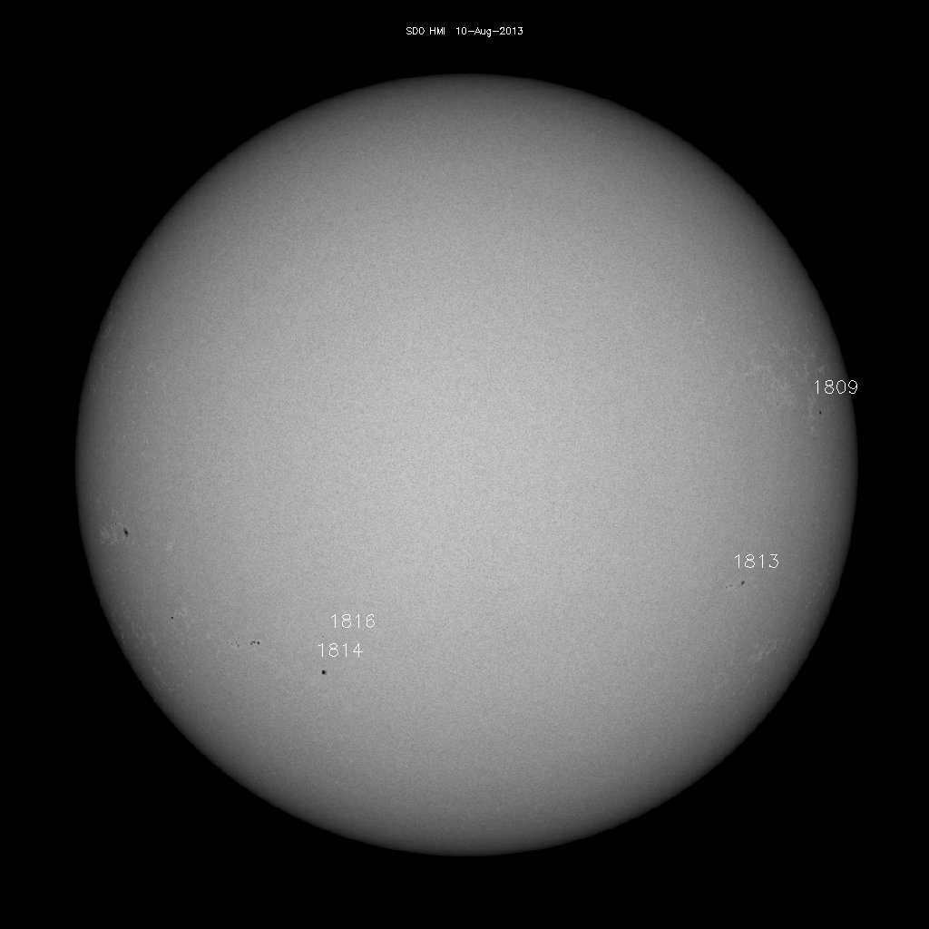 Sunspot regions