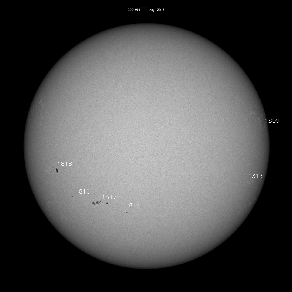 Sunspot regions