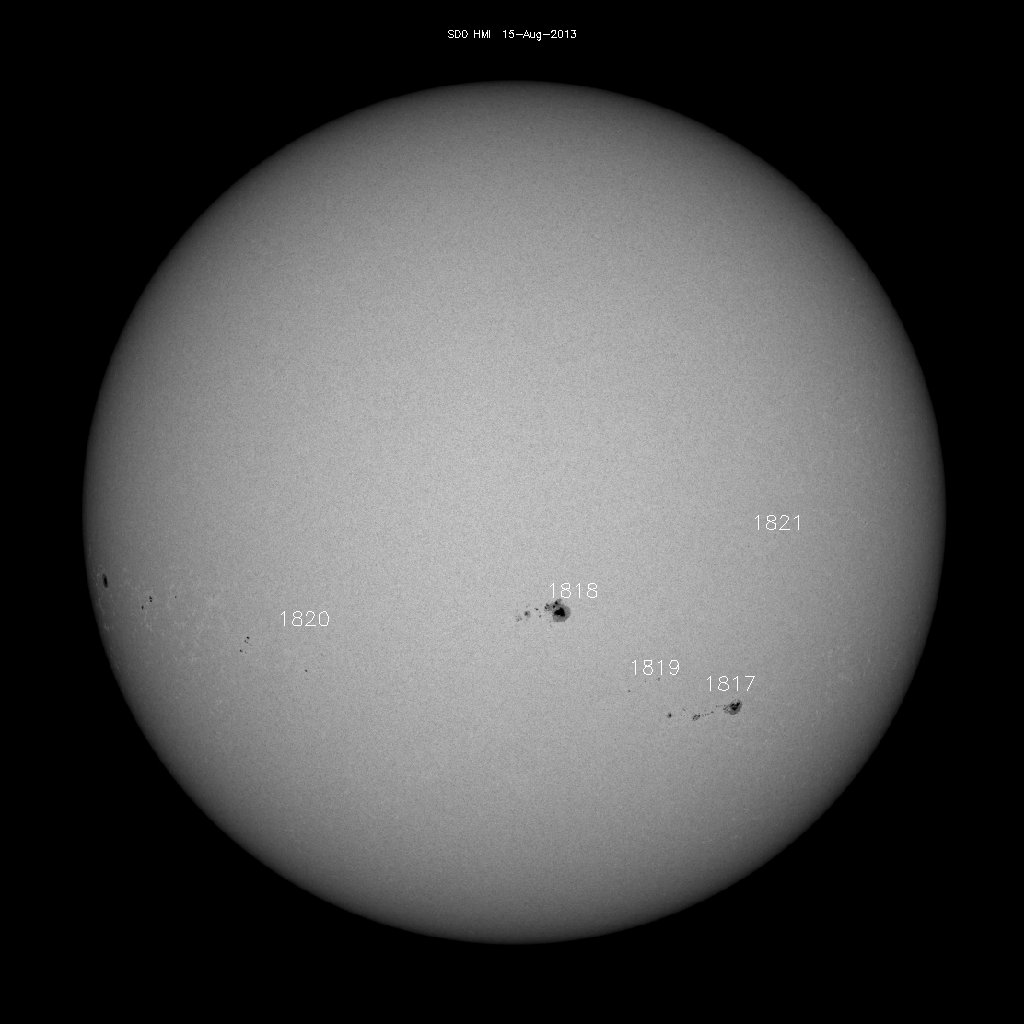 Sunspot regions