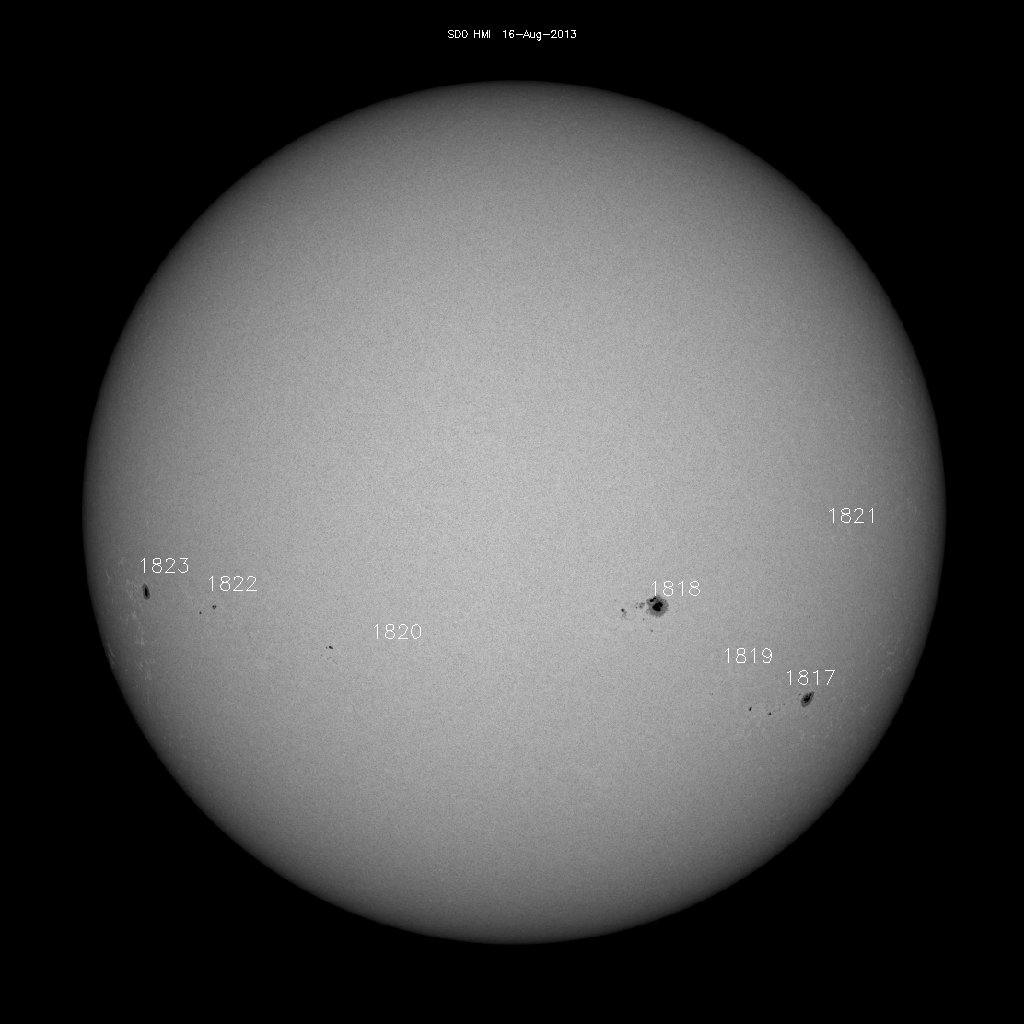 Sunspot regions