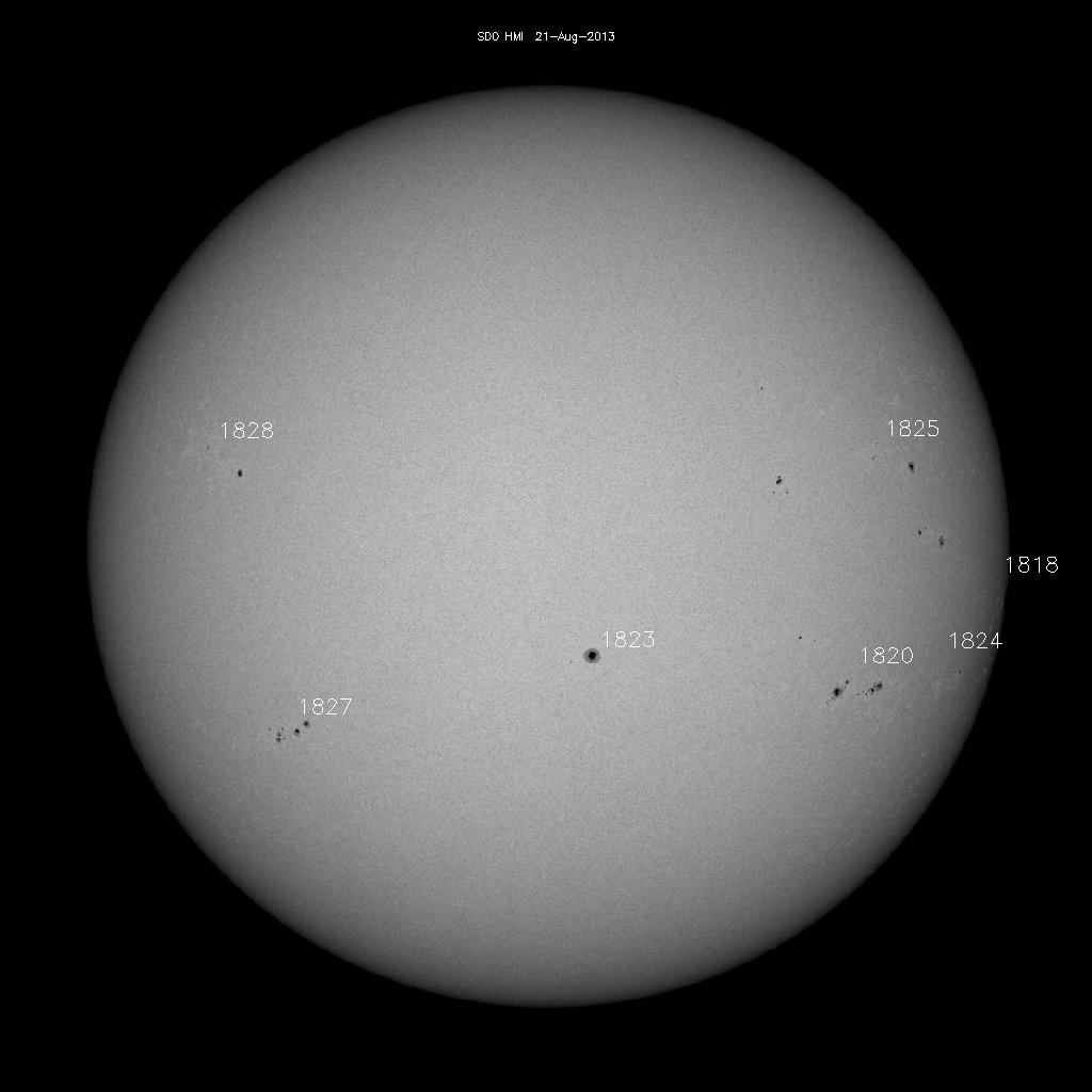 Sunspot regions