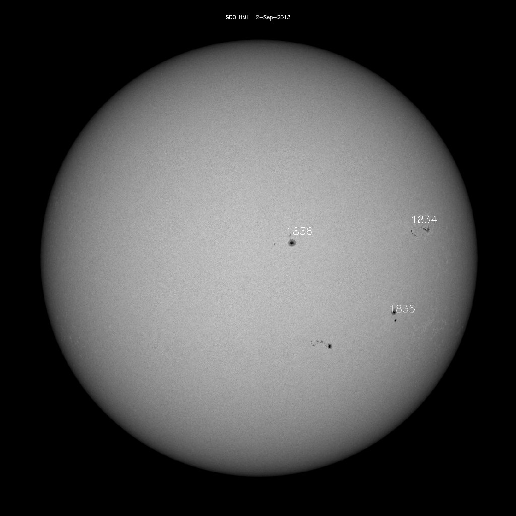 Sunspot regions