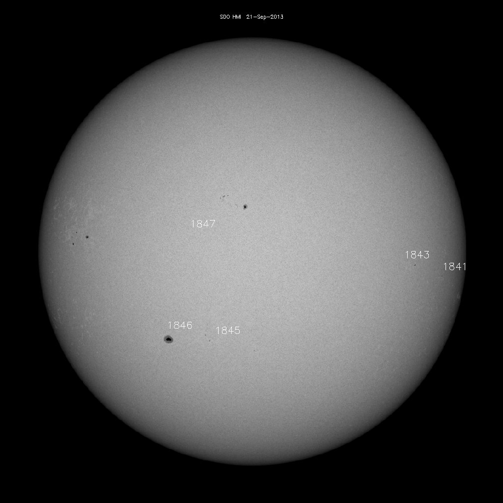 Sunspot regions