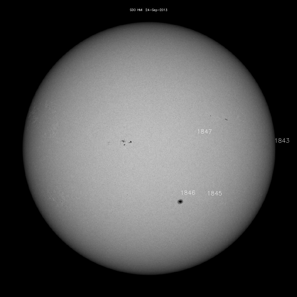 Sunspot regions