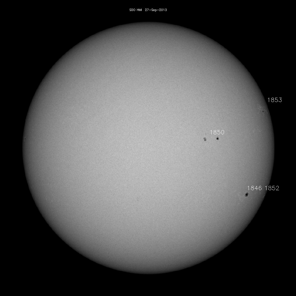 Sunspot regions