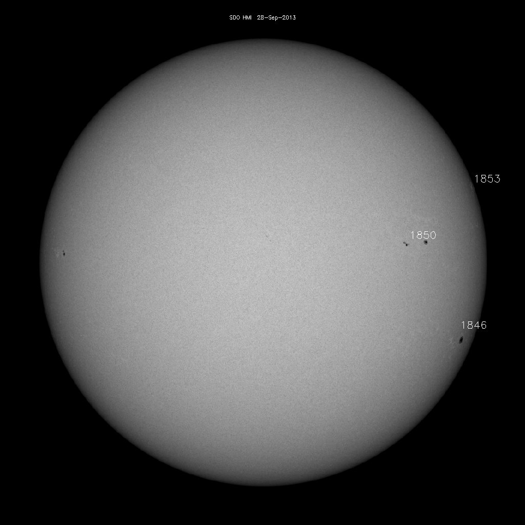 Sunspot regions