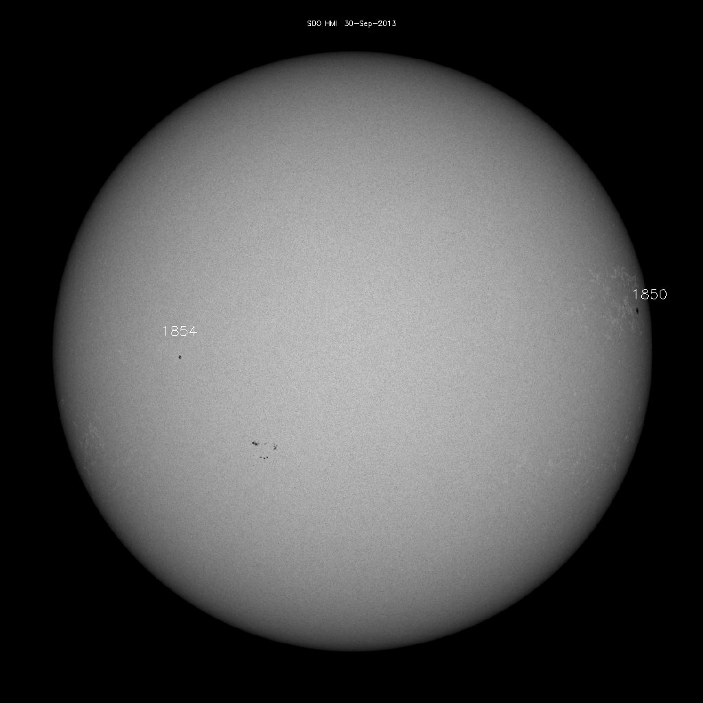 Sunspot regions