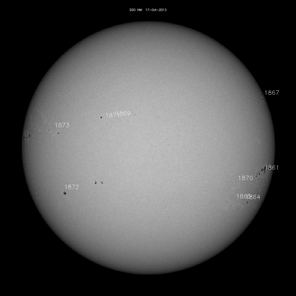 Sunspot regions