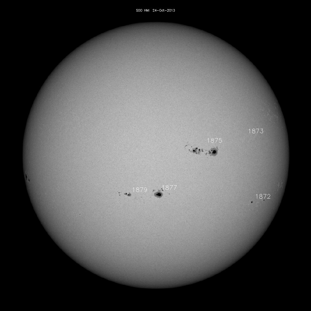 Sunspot regions