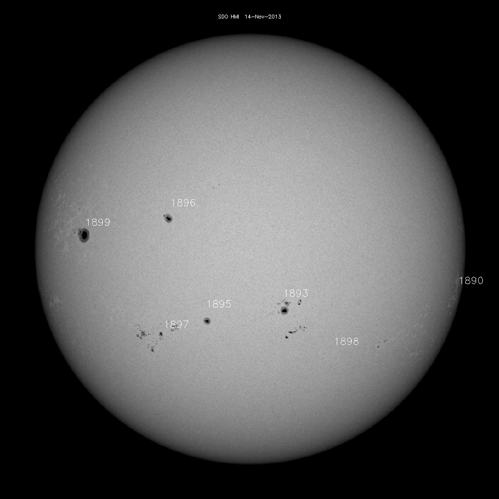 Sunspot regions