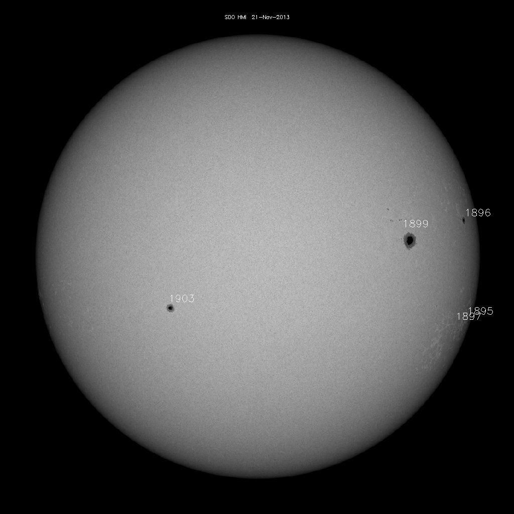 Sunspot regions