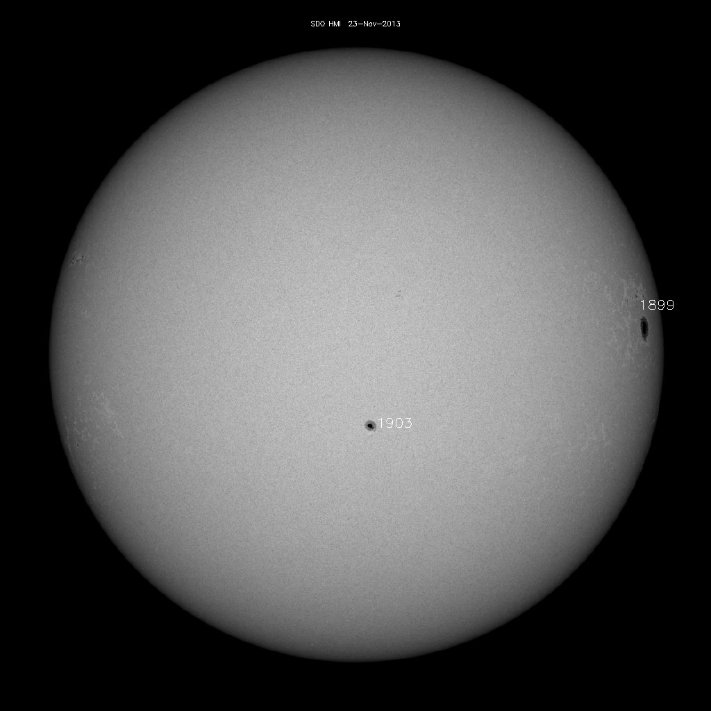 Sunspot regions