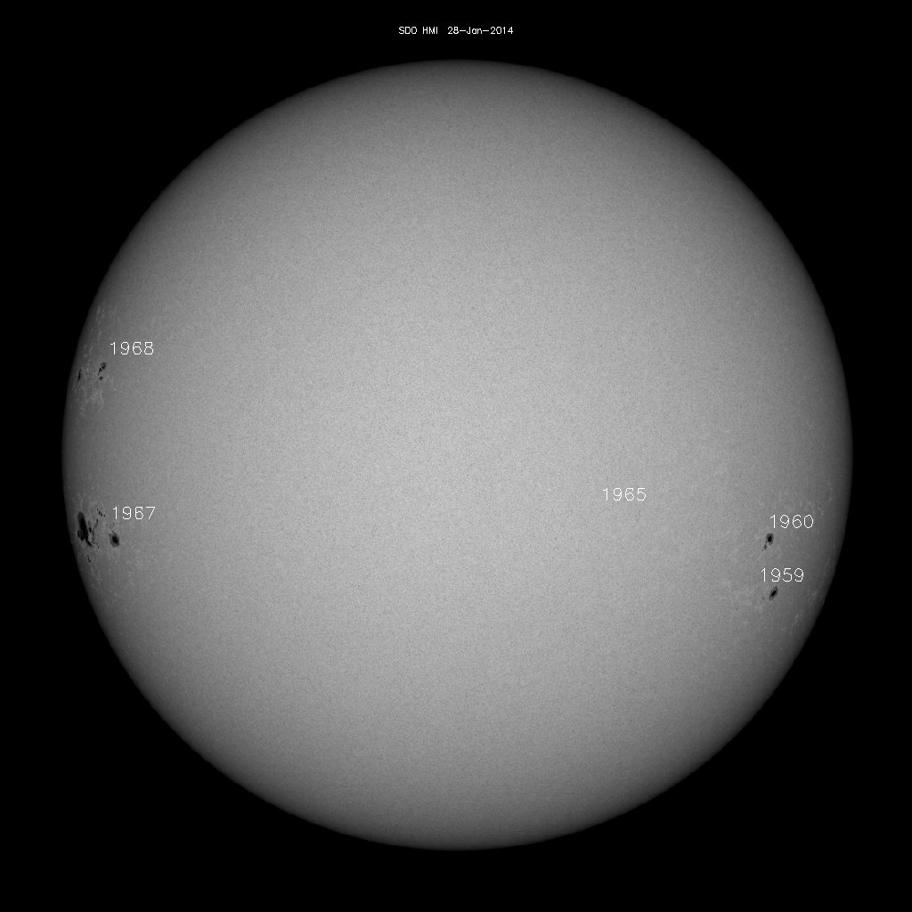 Sunspot regions