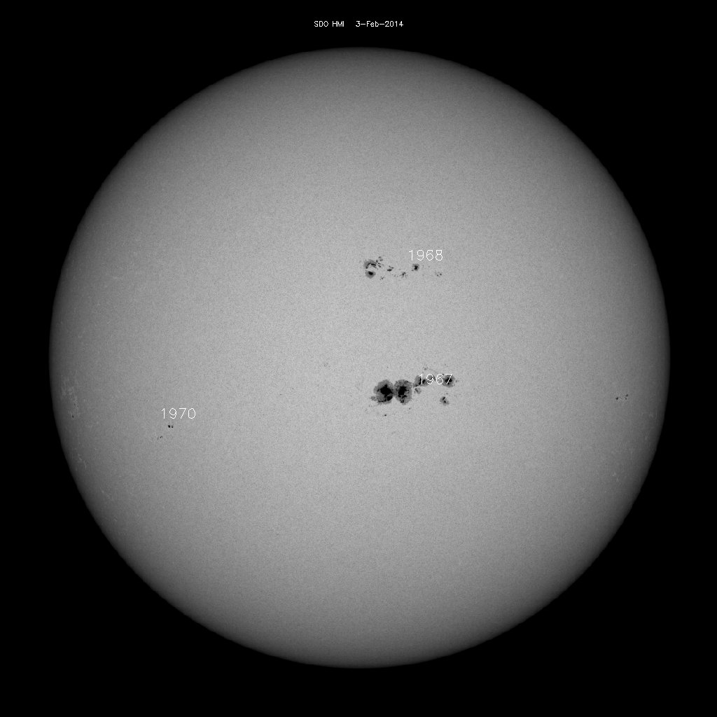 Sunspot regions